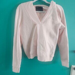 American Eagle Outfitters Size Large Pink Long Sleeve Hoodie Sweater